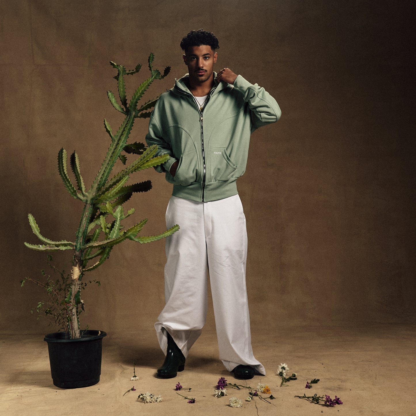 Green incognito jacket